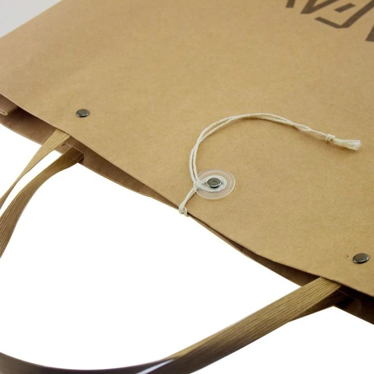 Kraft Paper Shopping Bags Natural Brown Color